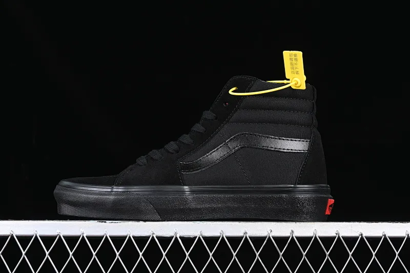 All categories Vans Vans series Vans Hi Vans high-top Vans Sk8-Hi Vans official Black Warrior high-top classic pure black casual canvas shoes VN000D5IBKA